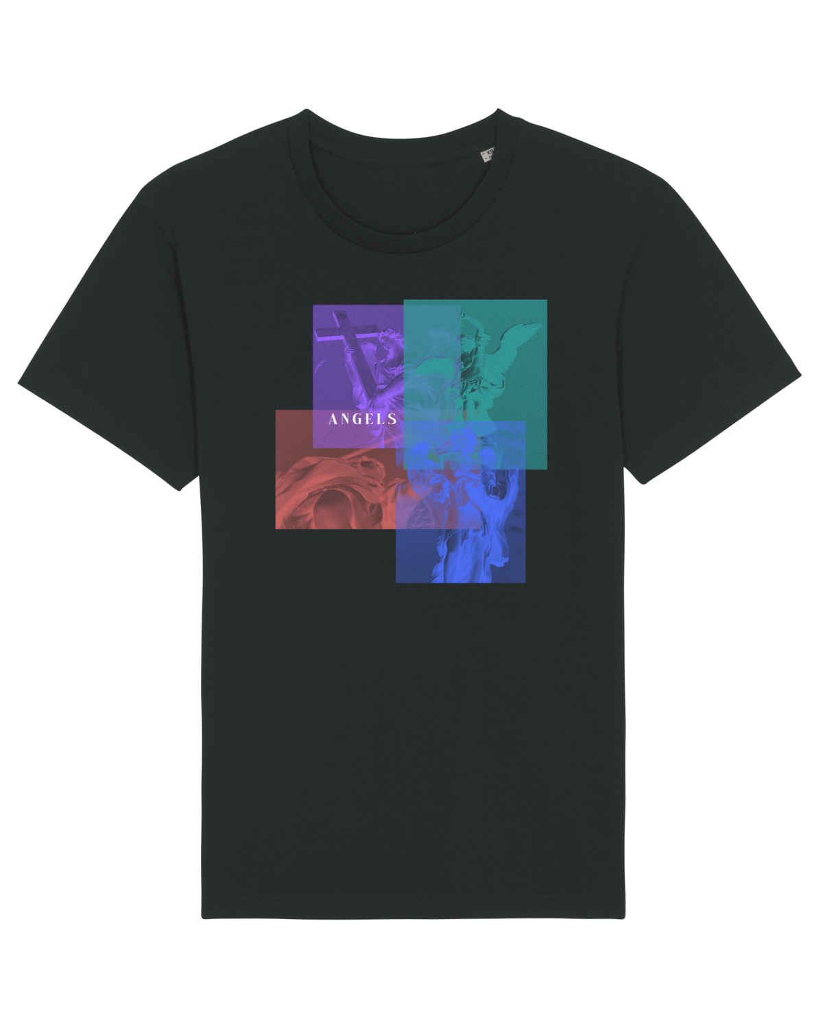 Tricou mânecă scurtă Unisex Rocker Black