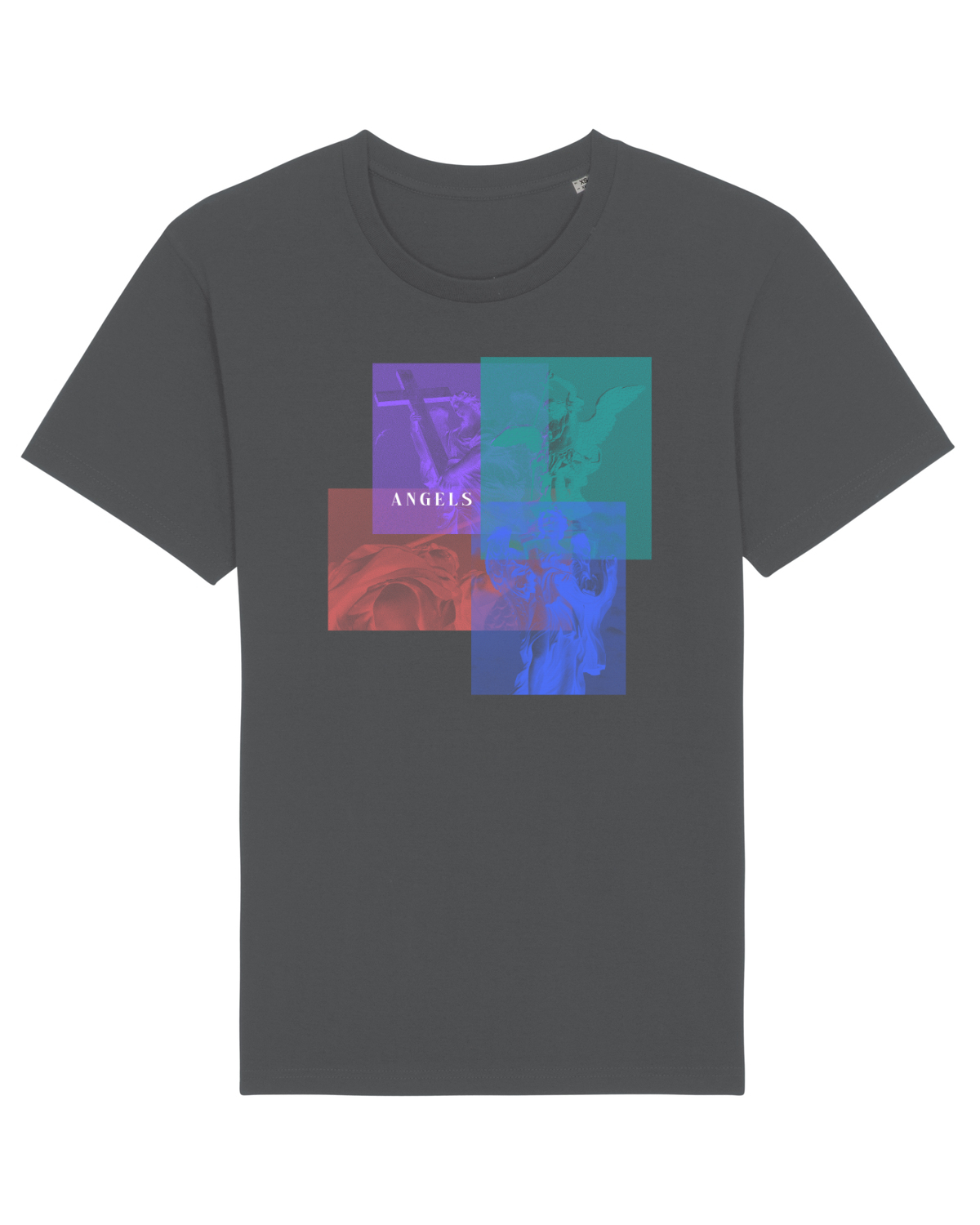 Tricou mânecă scurtă Unisex Rocker Anthracite
