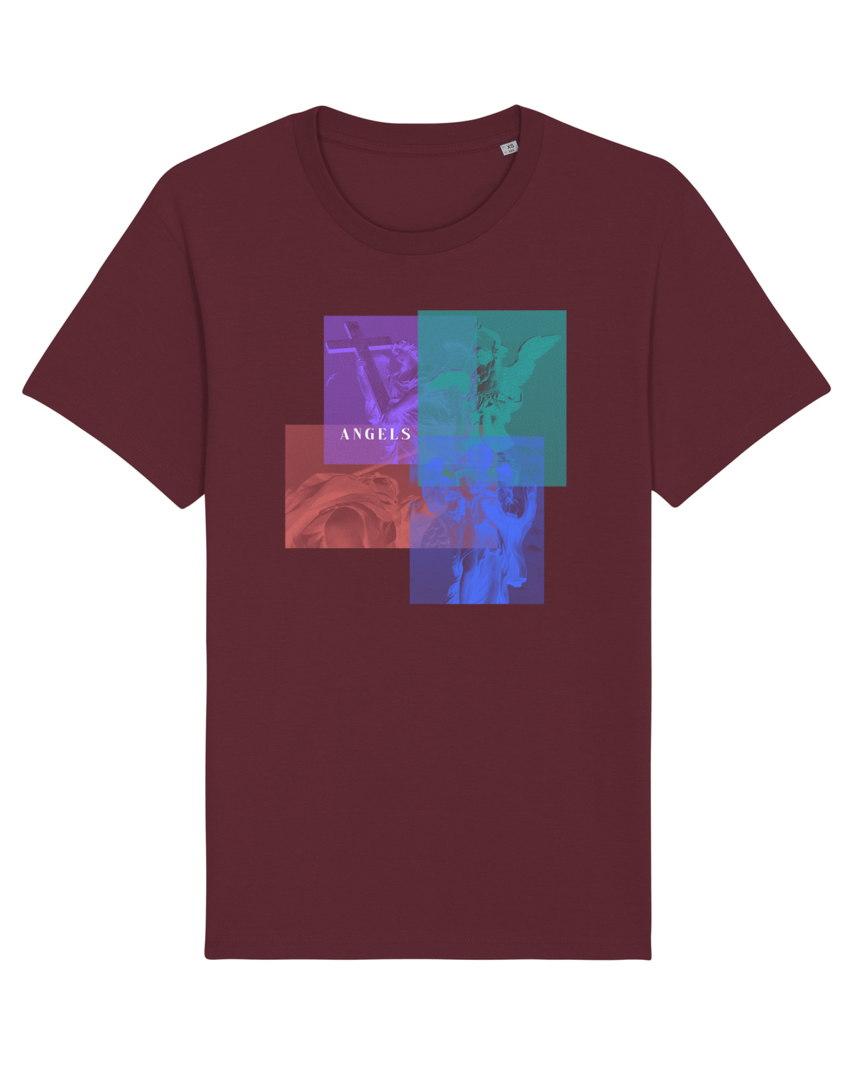 Tricou mânecă scurtă Unisex Rocker Burgundy