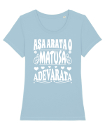 Asa arata o matusa adevarata Tricou mânecă scurtă guler larg fitted Damă Expresser