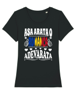 Asa arata o Romanca adevarata Tricou mânecă scurtă guler larg fitted Damă Expresser