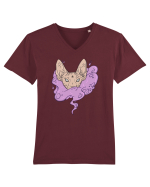 Sphynx cat Tricou mânecă scurtă guler V Bărbat Presenter