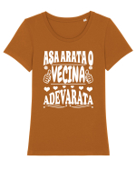 Asa arata o vecina adevarata Tricou mânecă scurtă guler larg fitted Damă Expresser