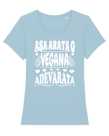 Asa arata o vegana adevarata Sky Blue
