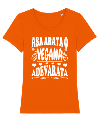 Asa arata o vegana adevarata Bright Orange