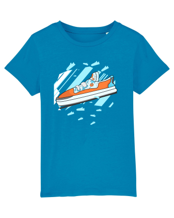 Rotten Brand - Baby blue orange flower sneaker Azur