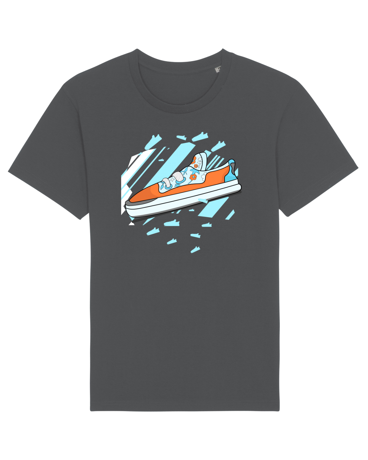 Tricou mânecă scurtă Unisex Rocker Anthracite