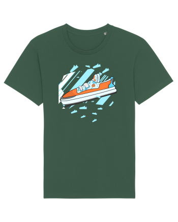 Rotten Brand - Baby blue orange flower sneaker Bottle Green