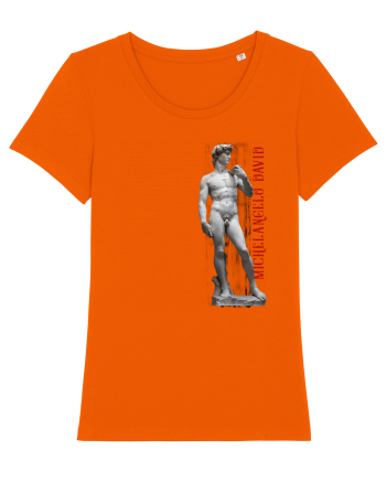 Michelangelo David Bright Orange