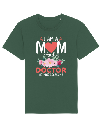 I Am A Mom And A Doctor Nothing Scares Me Bottle Green