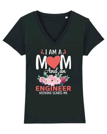 I Am A Mom And A Engineer Nothing Scares Me Black