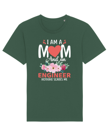 I Am A Mom And A Engineer Nothing Scares Me Bottle Green
