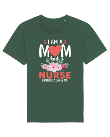 I Am A Mom And A Nurse Nothing Scares Me Bottle Green