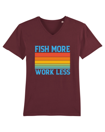 Fish More Work Less Burgundy