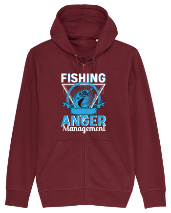 Fishing Anger Management Burgundy