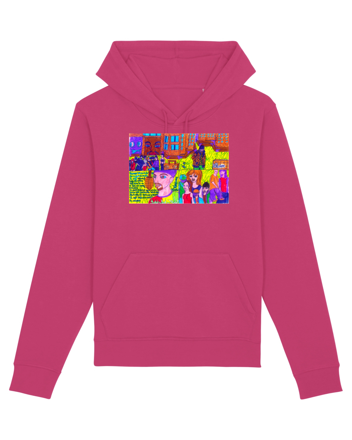 Hanorac Unisex Drummer Raspberry