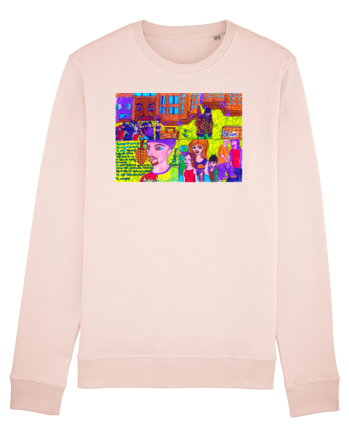 Bluză mânecă lungă Unisex Rise Candy Pink