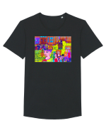 Antidotul muzical Tricou mânecă scurtă guler larg Bărbat Skater