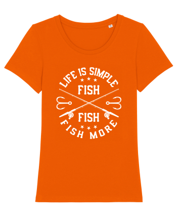 Life Is Simple Fish More Bright Orange