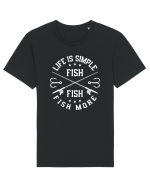 Life Is Simple Fish More Tricou mânecă scurtă Unisex Rocker