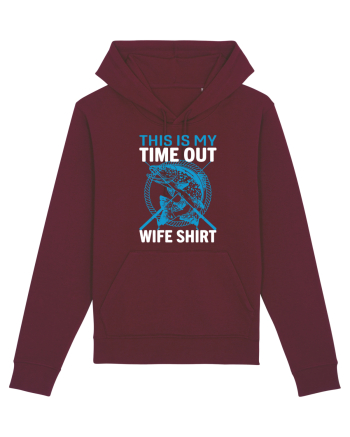 This Is My Time Out Wife Shirt Burgundy