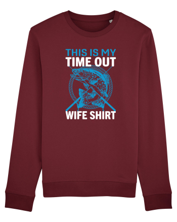 This Is My Time Out Wife Shirt Burgundy