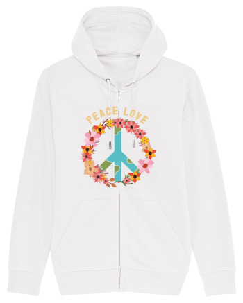 Flower Peace Love White
