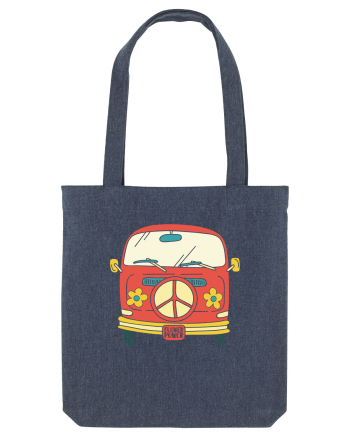 Flower Power Van Midnight Blue