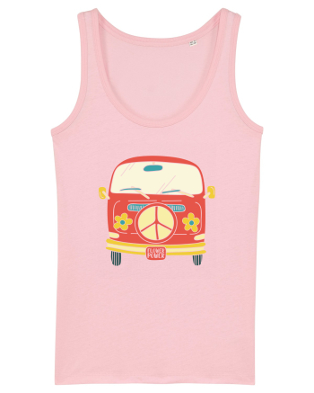 Flower Power Van Cotton Pink
