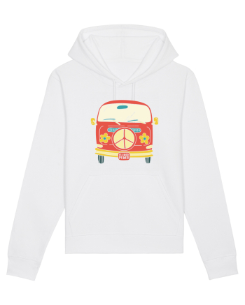 Flower Power Van White