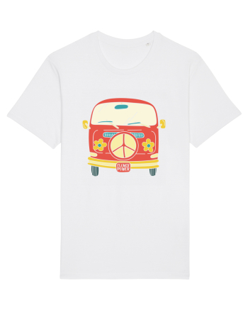 Flower Power Van White