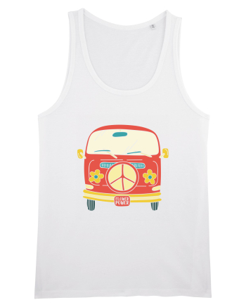 Flower Power Van White