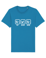 Eat Sleep Game Tricou mânecă scurtă Unisex Rocker