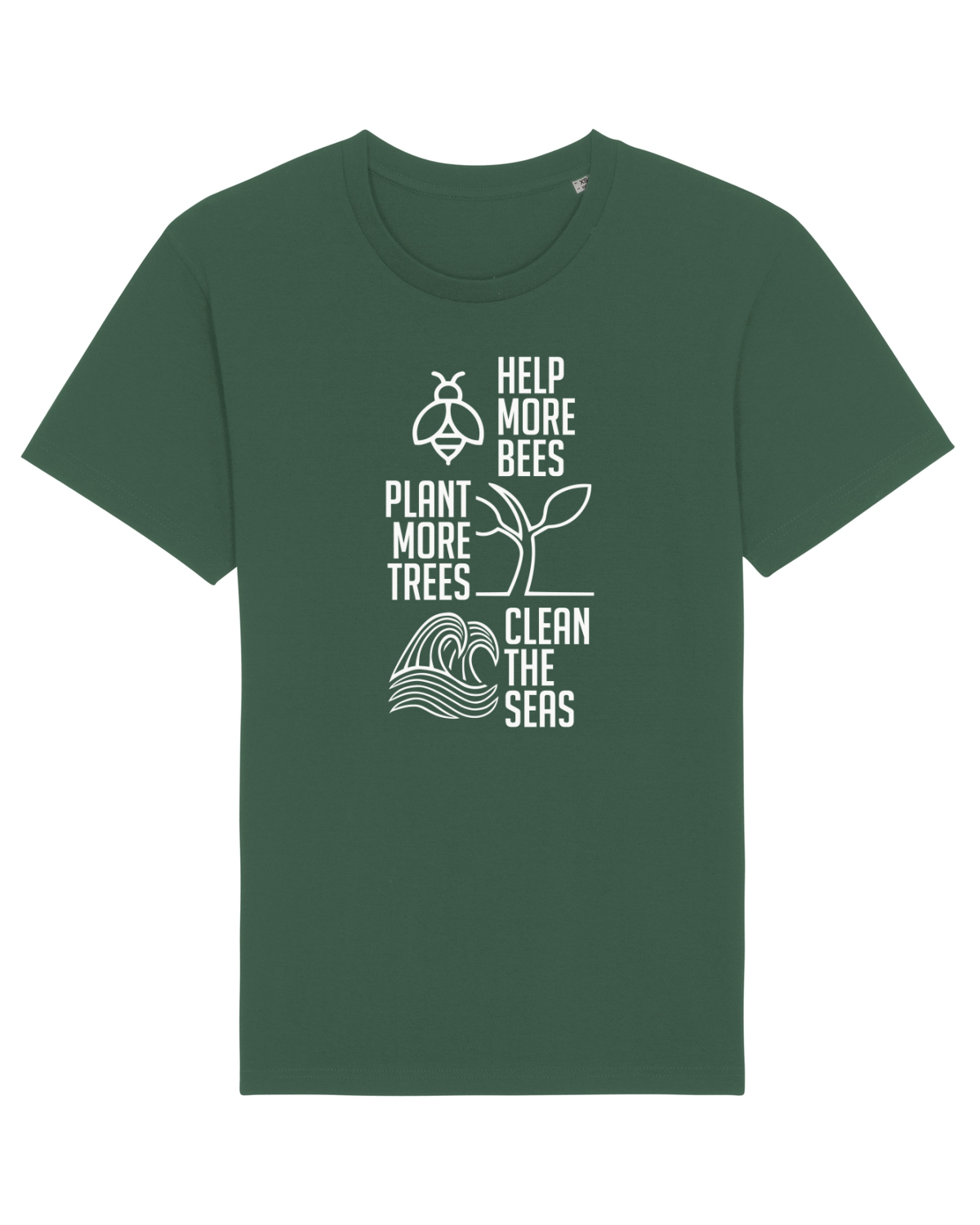 Tricou mânecă scurtă Unisex Rocker Bottle Green