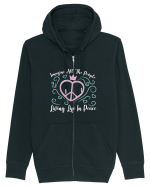 Imagine All The People Living Life In Peace Hanorac cu fermoar Unisex Connector