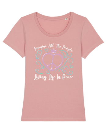 Imagine All The People Living Life In Peace Canyon Pink