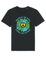Living Life In Peace Tricou mânecă scurtă Unisex Rocker