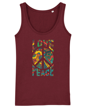 Love And Peace Burgundy