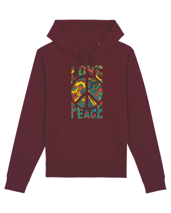 Love And Peace Burgundy