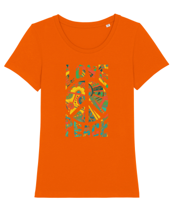 Love And Peace Bright Orange