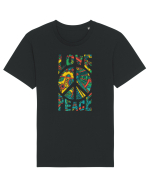 Love And Peace Tricou mânecă scurtă Unisex Rocker