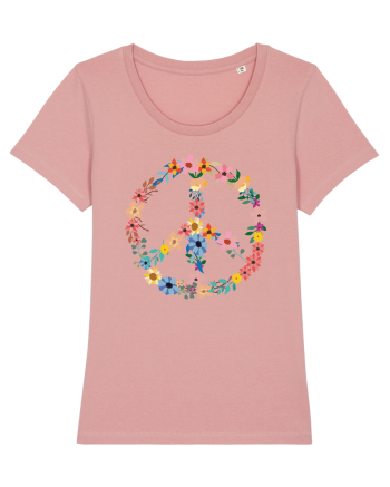 Peace Hippie Flowers Canyon Pink