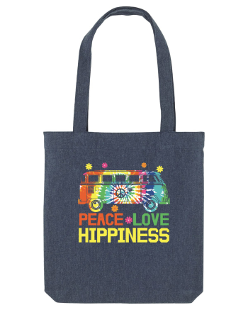 Peace Love Hippiness Midnight Blue