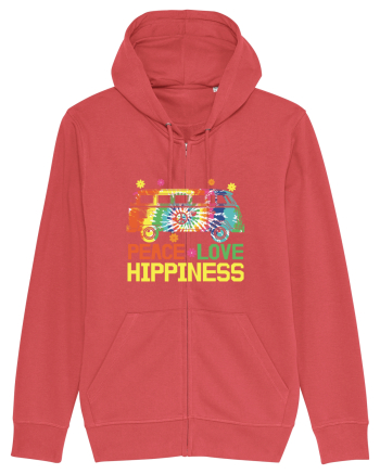 Peace Love Hippiness Carmine Red