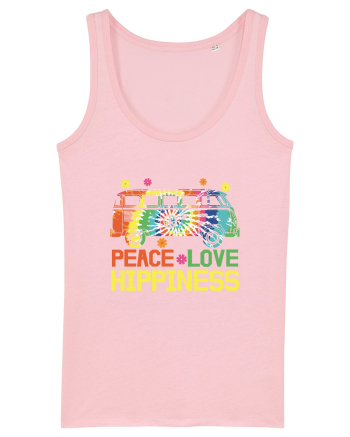 Peace Love Hippiness Cotton Pink