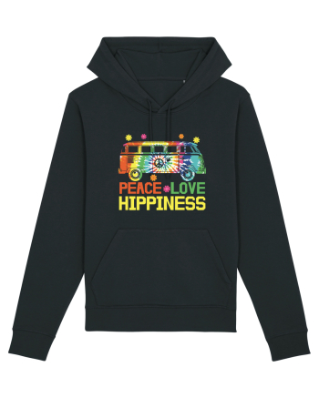 Peace Love Hippiness Black