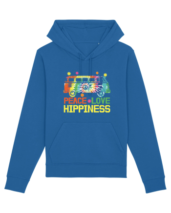 Peace Love Hippiness Royal Blue