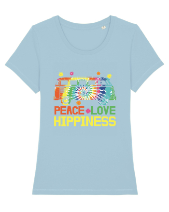 Peace Love Hippiness Sky Blue