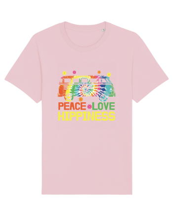 Peace Love Hippiness Cotton Pink