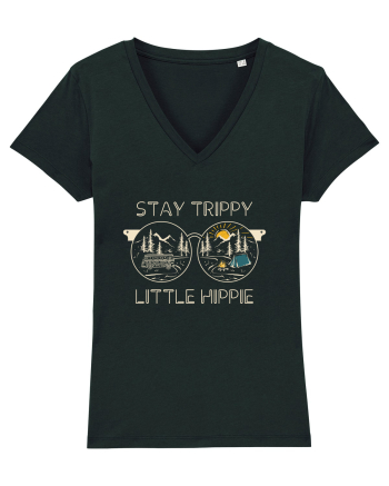Stay Trippy Little Hippie Black